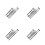 20 Pcs Mascara Fan Lash Brush For Folding Angle Scalloped Eyelash Comb 5