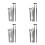 20 Pcs Mascara Fan Lash Brush For Folding Angle Scalloped Eyelash Comb 8