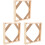 3 Sets Diy Wood Canvas Frame Kits With Accessories For Wall Art 4