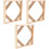 3 Sets Diy Wood Canvas Frame Kits With Accessories For Wall Art 5