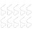 20Pcs Multi-Functional White Plant Hanger Hooks with Safety Buckle 3