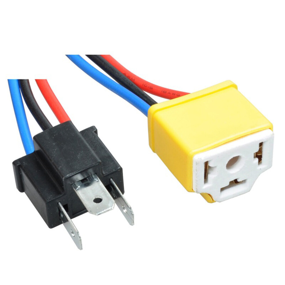 2Pcs H4 Halogen Wire Harness Kit For Car Conversion 031862991977