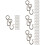 400 Pcs Curtain Track Hooks Drapery Ceiling Multipurpose Hooks 8