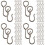 400 Pcs Curtain Track Hooks Drapery Ceiling Multipurpose Hooks 7