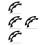 12 Pcs Snowboard Edge Guard Arc Shaped Deck Bumper For Ski Board 5