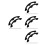 12 Pcs Snowboard Edge Guard Arc Shaped Deck Bumper For Ski Board 8