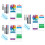 3 Sets Whiteboard Tabletop Dry Erase Acrylic Memo Board With Clock 9