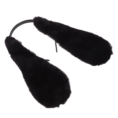 2Pcs Furry Rabbit Ears Headband Fluffy Bunny Ear Cosplay Accessory