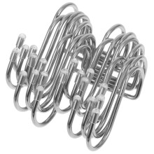 50 Pcs Stainless Steel Over Door Hooks For Bathroom Towel And Shower