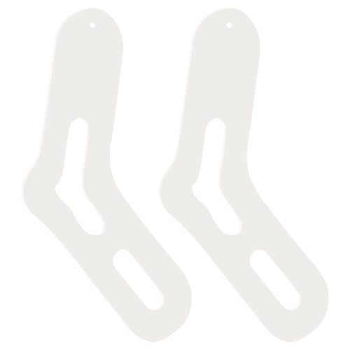 4 Pairs Crochet Sock DIY Molds Acrylic Stocking Display Blockers 2