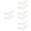 4 Pairs Crochet Sock DIY Molds Acrylic Stocking Display Blockers 8