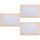 3 Sets Household Message Board Decorative Cork Bulletin Board Display 8