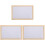 3 Sets Household Message Board Decorative Cork Bulletin Board Display 4