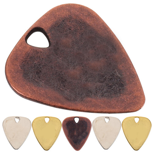 12 Pcs Durable Alloy Guitar Pick Set For Universal Use