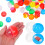 200 Pcs Round Plastic Vending Machine Containers Colored Refillable 11