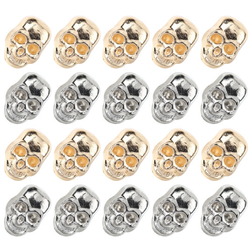 40 Pcs Skull Rivets Prong Studs For Shoes Bags Gothic Decor 1