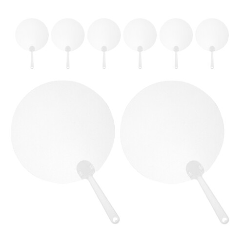 24 Pcs Church Fans Handheld Set Double Sided Sublimation Paddle Blanks 2