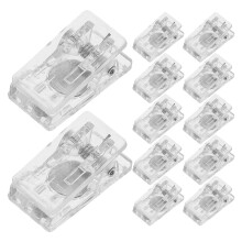 36 Pcs Magnetic Clips Clear Plastic For Whiteboard Refrigerator