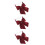 3Pcs Men Microfiber Pre Tied Bow Tie Set Wine 5