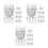 36 Pcs Magnetic Clips Clear Plastic For Whiteboard Refrigerator 10