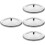 4Pcs Round Stainless Steel Mug Lid Replacement For Tea Kettle 8