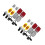 2Sets Bike Reflector Set Assorted Colors Plastic Front Rear Safety Kit 8