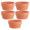 15 Pcs Imitation Clay Flower Basket Round Plastic Pot 16Cm Orange 1