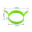 2Pcs Silicone Cooking Mold Egg Ring Nonstick Heat Resistant Green 1
