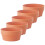 15 Pcs Imitation Clay Flower Basket Round Plastic Pot 16Cm Orange 11