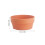 15 Pcs Imitation Clay Flower Basket Round Plastic Pot 16Cm Orange 3