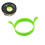 2Pcs Silicone Cooking Mold Egg Ring Nonstick Heat Resistant Green 3