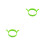 2Pcs Silicone Cooking Mold Egg Ring Nonstick Heat Resistant Green 8
