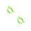 2Pcs Silicone Cooking Mold Egg Ring Nonstick Heat Resistant Green 5