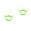 2Pcs Silicone Cooking Mold Egg Ring Nonstick Heat Resistant Green 4