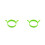 2Pcs Silicone Cooking Mold Egg Ring Nonstick Heat Resistant Green 9
