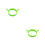 2Pcs Silicone Cooking Mold Egg Ring Nonstick Heat Resistant Green 6