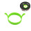 2Pcs Silicone Cooking Mold Egg Ring Nonstick Heat Resistant Green 2