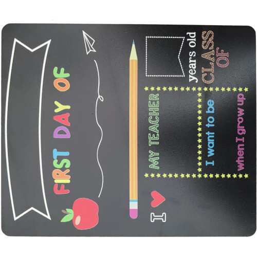 3Pcs First Day Chalk Board Double Sided Diy Planner Blackboard 2