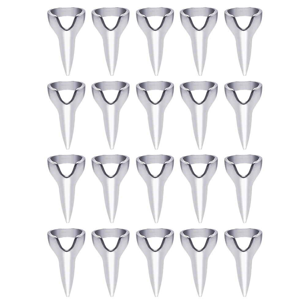 Artibetter Unisex 40 Pcs Hair Parting Tool Sectioning Ring Metal Nail Finger Ring