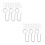 100 Pcs Ceiling Decoration Hooks For Curtain And Shower Track 4