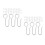 100 Pcs Ceiling Decoration Hooks For Curtain And Shower Track 8