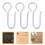 100 Pcs Ceiling Decoration Hooks For Curtain And Shower Track 11