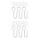 100 Pcs Ceiling Decoration Hooks For Curtain And Shower Track 6