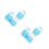2Pcs Collapsible Silicone Water Bottle Portable Leak Proof 8