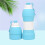 2Pcs Collapsible Silicone Water Bottle Portable Leak Proof 11