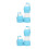 2Pcs Collapsible Silicone Water Bottle Portable Leak Proof 6