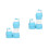 2Pcs Collapsible Silicone Water Bottle Portable Leak Proof 9