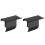 2Pcs Steel Paper Towel Rack With Waterproof Shelf 2