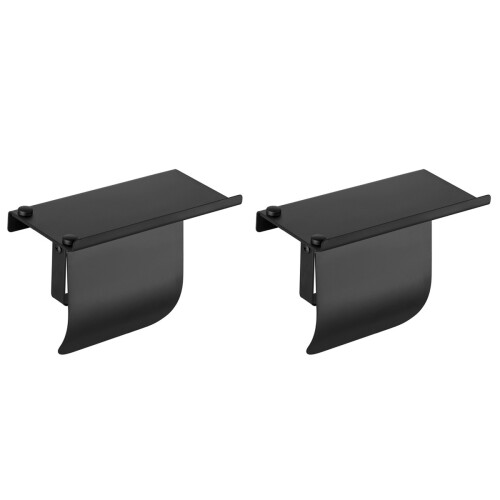 2Pcs Steel Paper Towel Rack With Waterproof Shelf 1