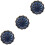 3Pcs Flower Shape Ceramic Snack Dish Side Plate Dipping Bowl 5